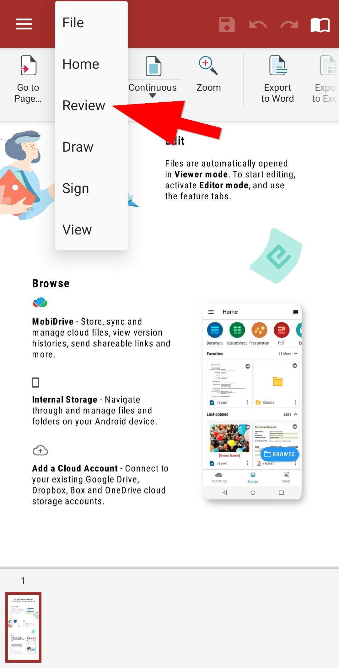 Markup text in PDF Highlight, Strikethrough and the Underline (Android